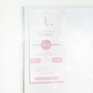 Papel fotográfico glossy 230 CARTA
