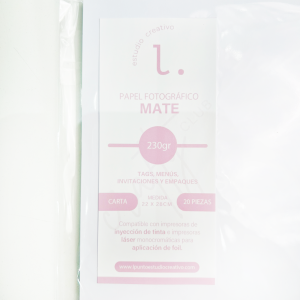 Papel fotográfico Mate 230gr. CARTA