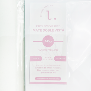 Papel Fotográfico Mate Doble Cara 140gr. CARTA