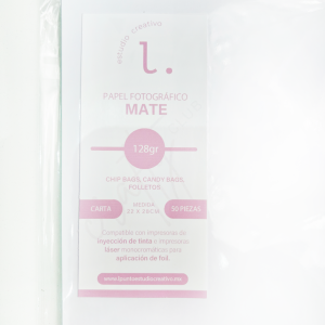 Papel fotográfico Mate 128gr. CARTA