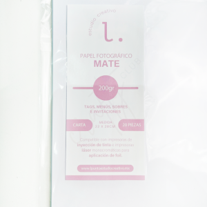 Papel fotográfico Mate 200gr. CARTA