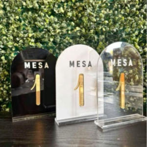 Bases para número de mesa o Identificadores